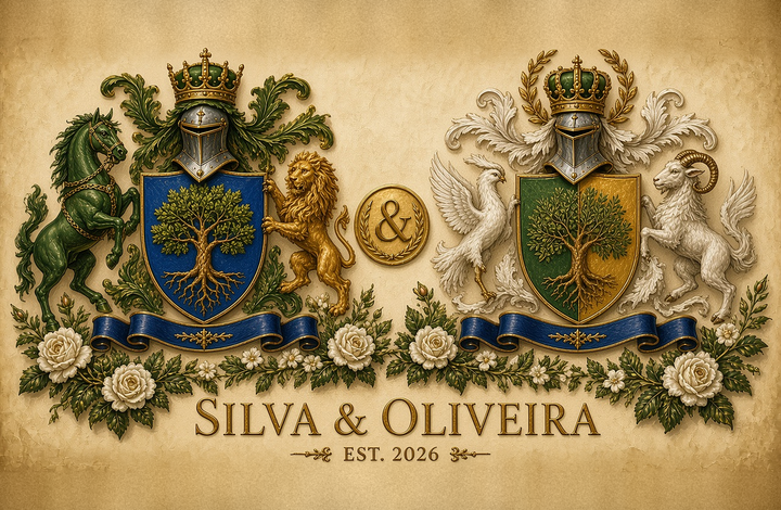 Anniversary Dual sample page 1 — Silva & Oliveira united arms — silva oliveira arms — Herald Lab
