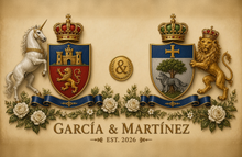 
Charger l'image dans la galerie, Anniversary Dual sample page 1 — García &amp; Martínez united arms — garcia martinez arms — Herald Lab