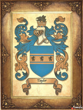 Load image into Gallery viewer, Father's Day Best Gift - Origin of the Last Name - Heraldic Document